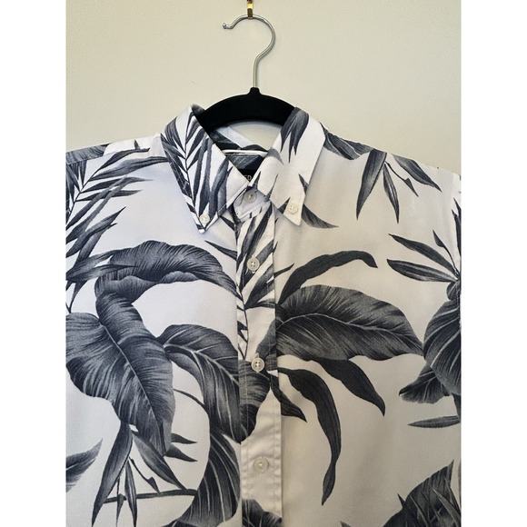 Fried Denim Men's Short Sleeve Medium Slim Fit Hawaiian Button Down Shirt - Picture 1 of 10
